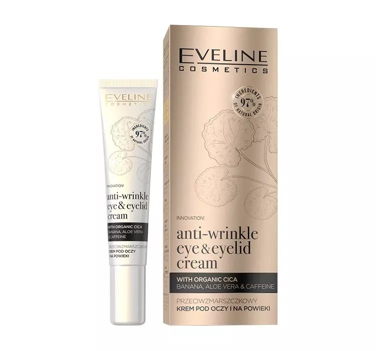 EVELINE ORGANIC GOLD ANTI-WRINKLE EYE EYELID CREAM PRZECIWZMARSZCZKOWY KREM POD OCZY 20ML