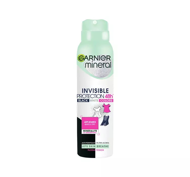 GARNIER MINERAL INVISIBLE PROTECTION 48H FLORAL TOUCH ANTYPERSPIRANT W SPRAYU DLA KOBIET 150ML