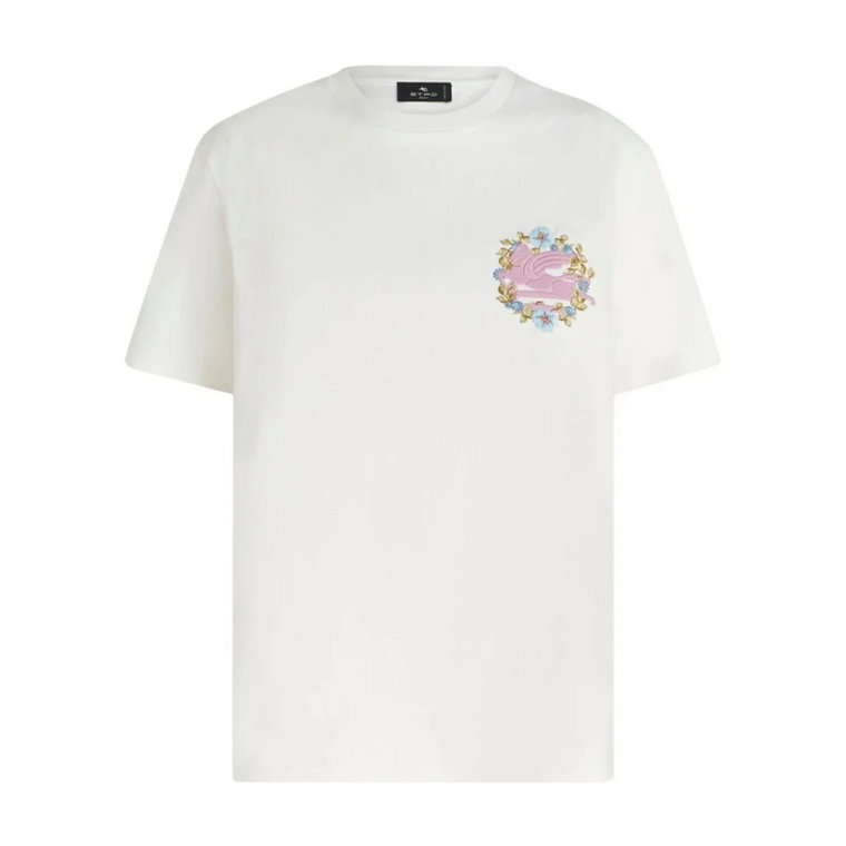Kwiatowy T-shirt Etro