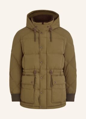 Belstaff Parka Puchowa Hawthorn Z Prawdziwego Futra gruen