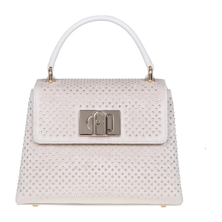 Welwetowy Mini Uchwyt z Kamieniami Furla