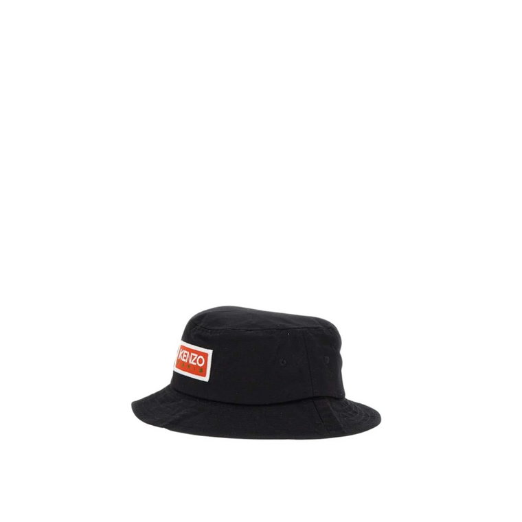 Czarny stylowy kapelusz męski Kenzo