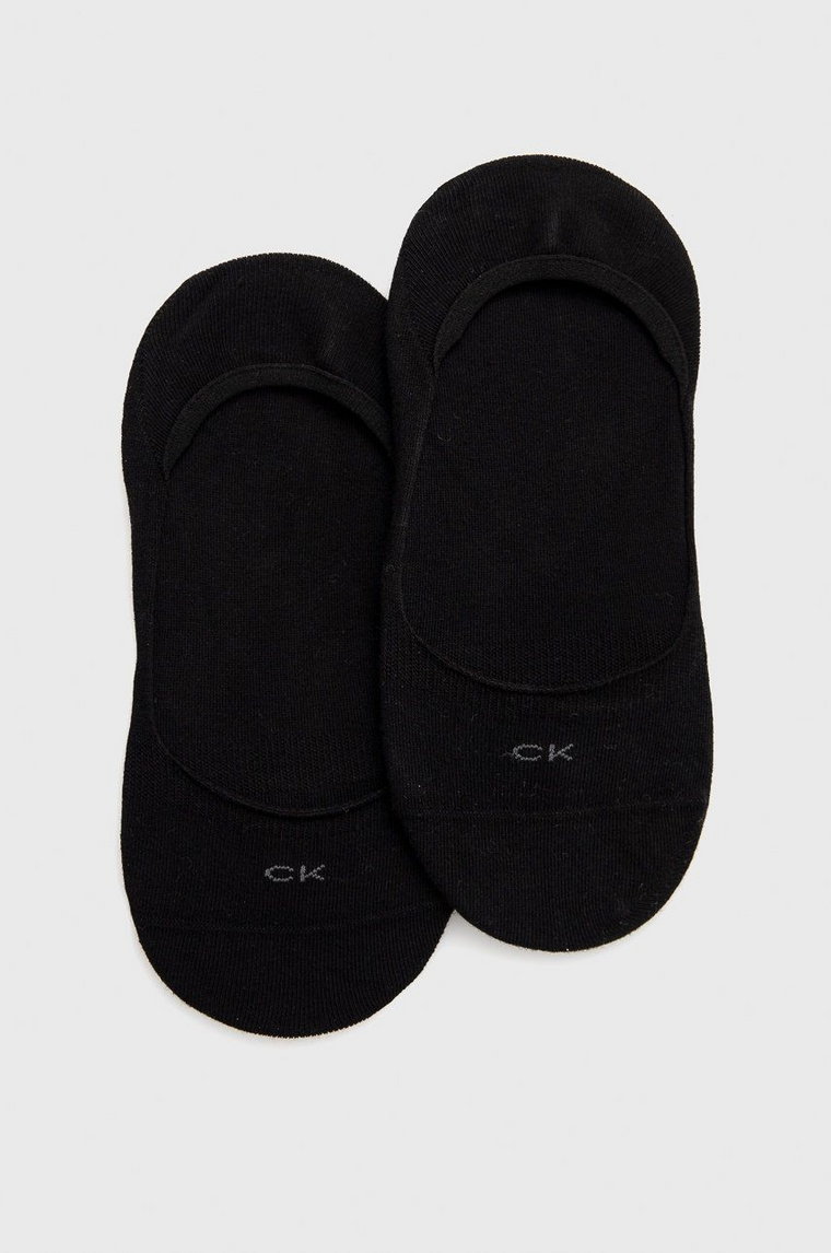 Calvin Klein skarpetki (2-pack) damskie kolor czarny