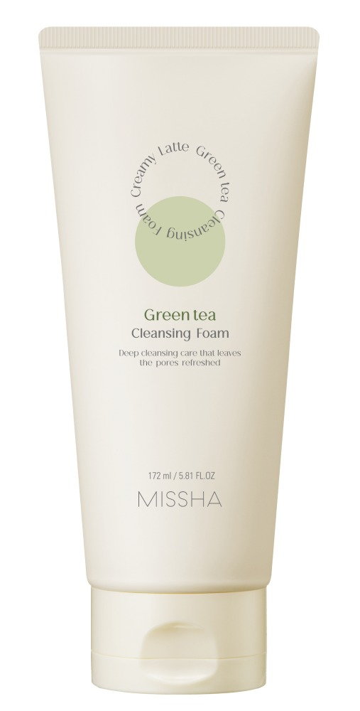 Missha Creamy Latte Pianka do mycia twarzy, Green Tea