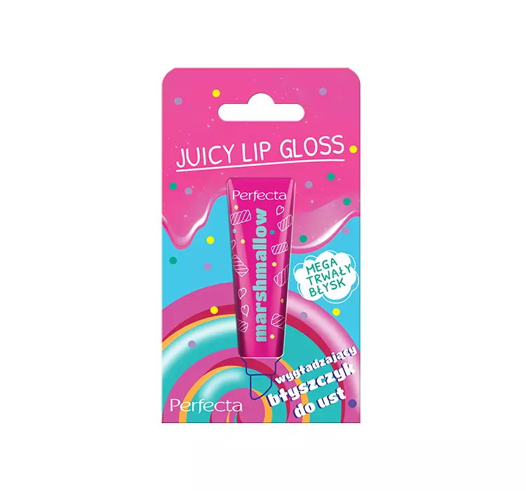 PERFECTA JUICY LIP GLOSS WYGŁADZAJĄCY BŁYSZCZYK DO UST MARSHMALLOW 10G