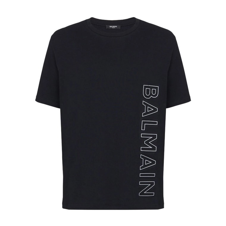 T-shirt z tłoczonym wzorem Balmain