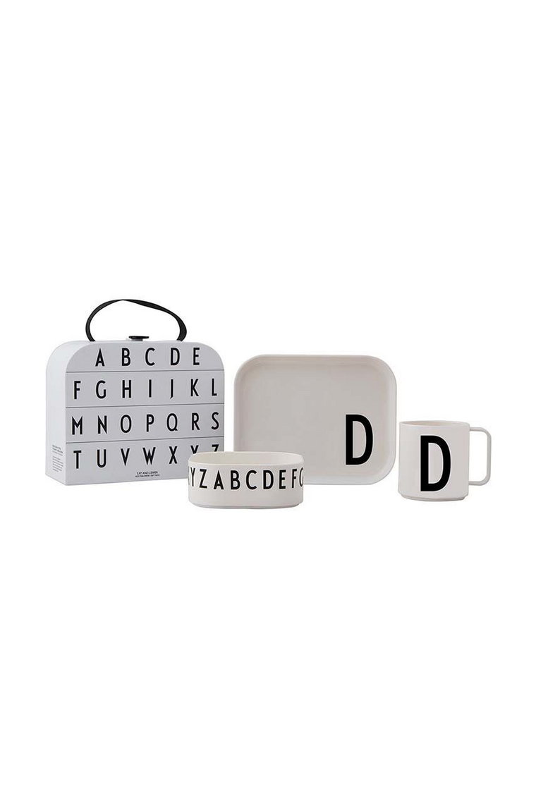 Design Letters zestaw śniadaniowy dla dzieci Classics in a suitcase D 4-pack