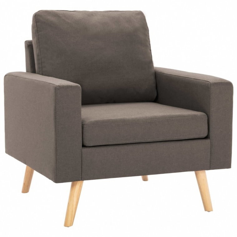 Fotel, kolor taupe, tapicerowany tkaniną kod: V-288701