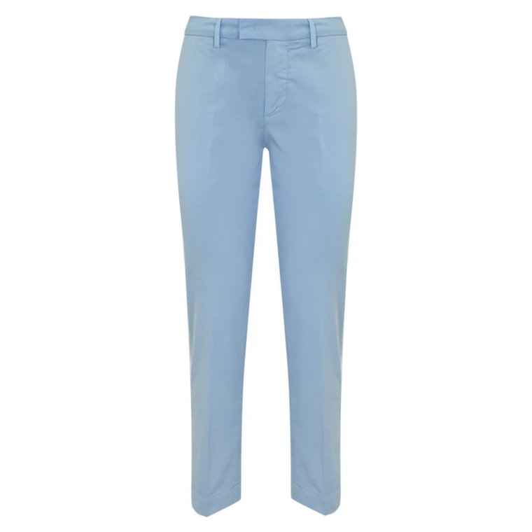 Bawełniane Spodnie Skinny Niebieskie Re-Hash