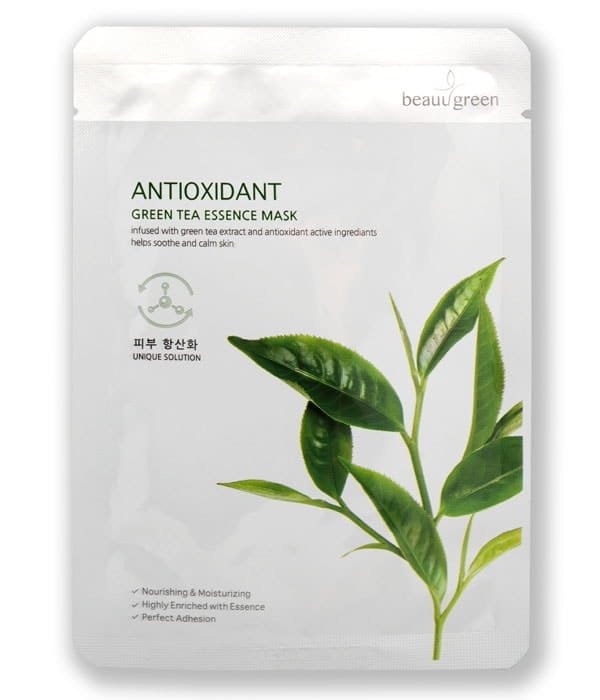 BEAUUGREEN koreanska maseczka na twarz GREEN TEA, 23 g