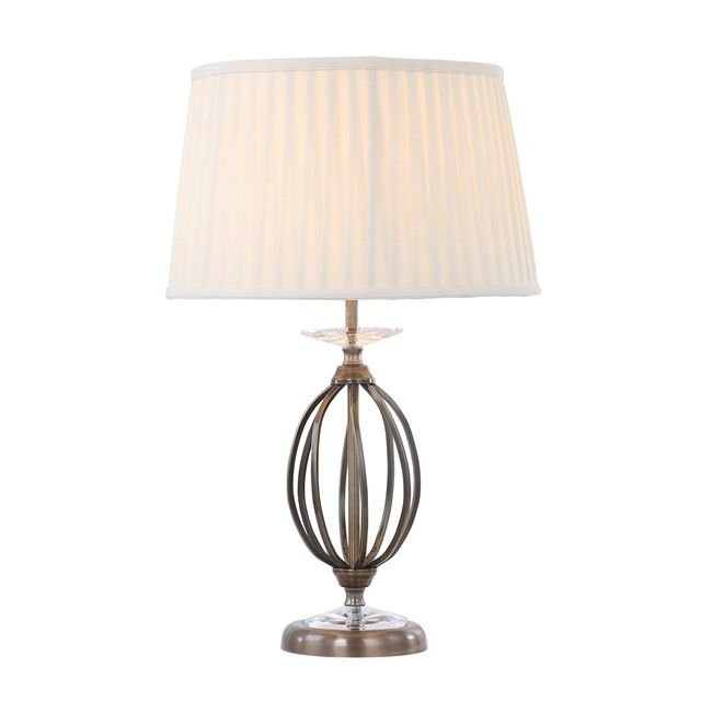 Lampa stołowa ELSTEAD LIGHTING Aegean AG/TL Aged Brass, E27, beżowa