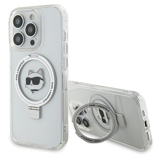Karl Lagerfeld KLHMP15XHMRSCHH iPhone 15 Pro Max 6.7" biały/white hardcase Ring Stand Choupette Head MagSafe
