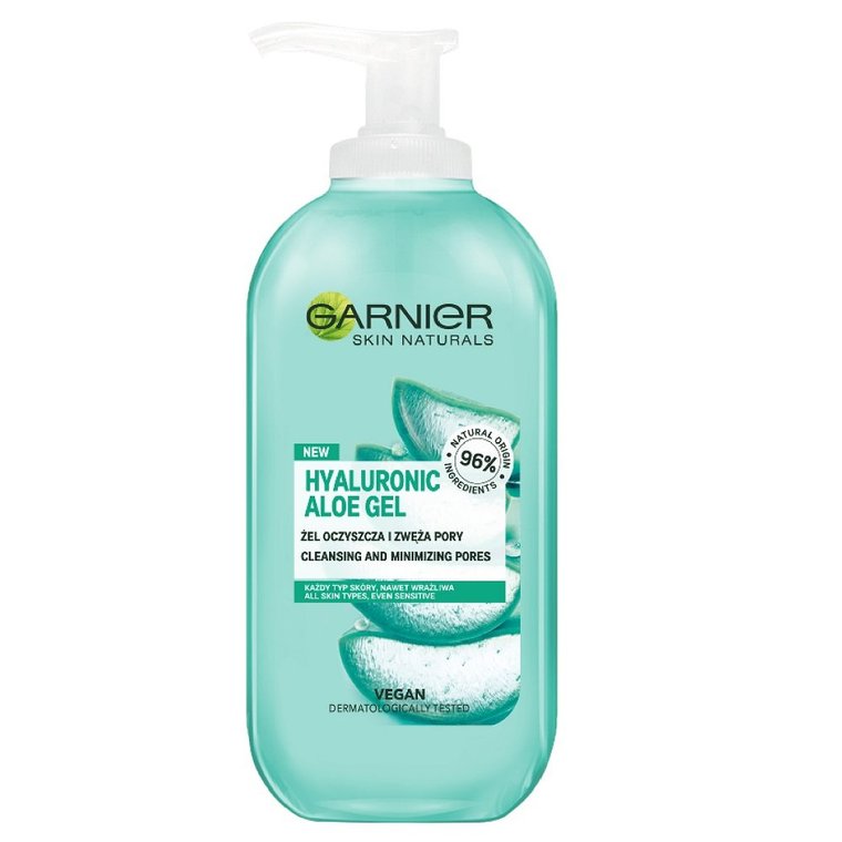 Garnier, Hyaluronic Aloe, Żel oczyszczający do każdego typu skóry, 200 ml