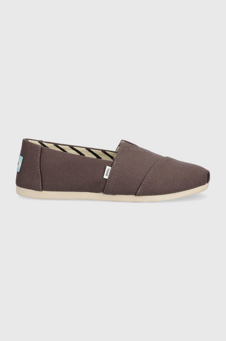 Toms espadryle Alpargata kolor szary