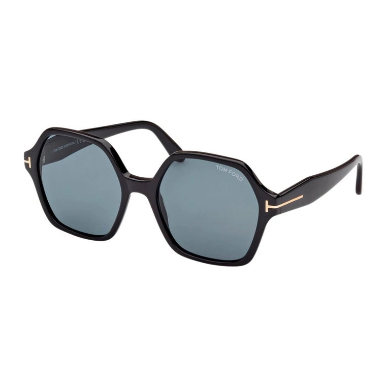 Romy Tf1032 Czarne i Niebieskie Okulary Przeciwsłoneczne Tom Ford