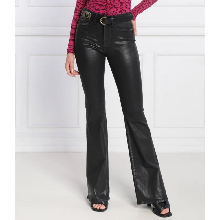 Pinko Jeansy FLORA NO BELT FLARE DRILL SPAL | Regular Fit