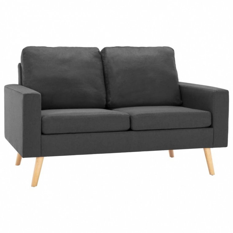 2-osobowa sofa, ciemnoszara, tapicerowana tkaniną kod: V-288704