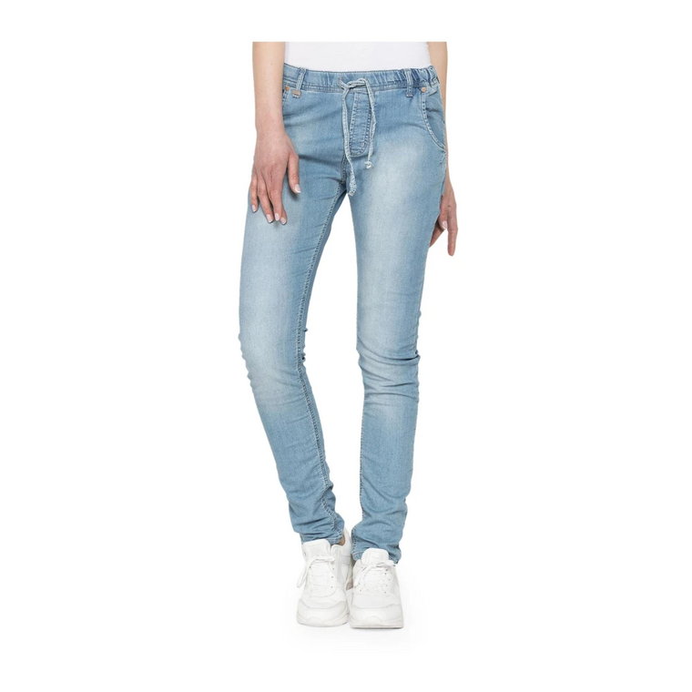 Damskie Spodnie Slim Fit z Elastycznym Pasem Carrera Jeans