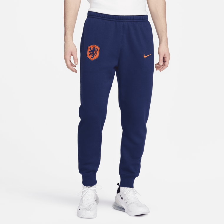 Męskie joggery piłkarskie z dzianiny Nike Holandia Club - Niebieski