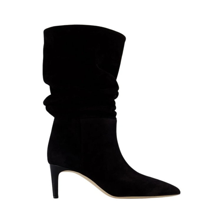 Slouchy 60 Buty - Noir Zamszowa Skóra Cielęca Paris Texas