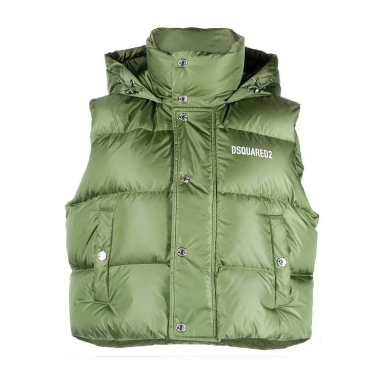 Gilet, Stylowa Kamizelka Bez Rękawów Dsquared2