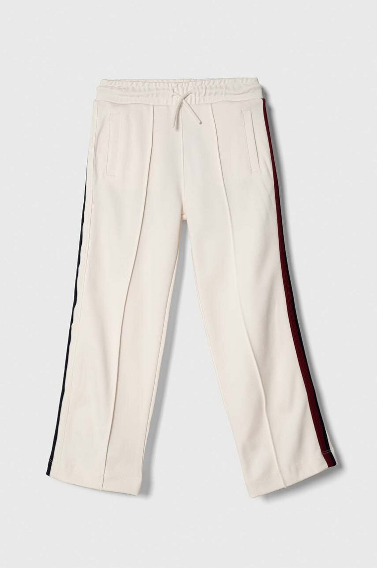 Tommy Hilfiger spodnie dresowe dziecięce kolor biały wzorzyste