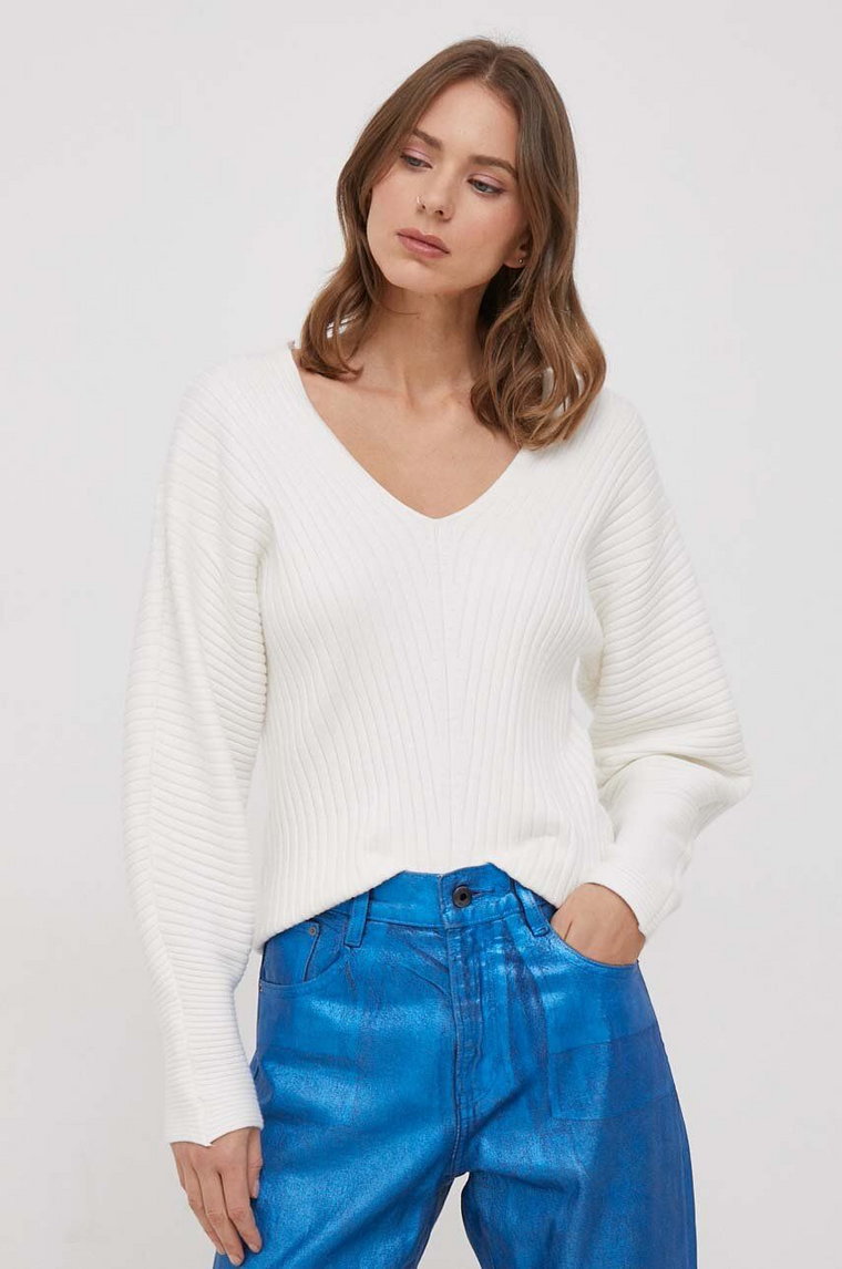 Dkny sweter damski kolor beżowy P3KSAL67