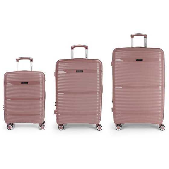 Gabol Akane 4 Roll Suitcase Set 3szt. rosa