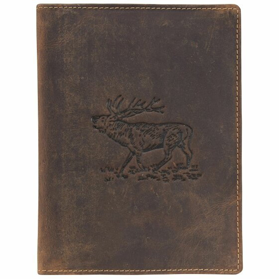 Greenburry Vintage Stag ID Case Leather 12 cm antikbraun
