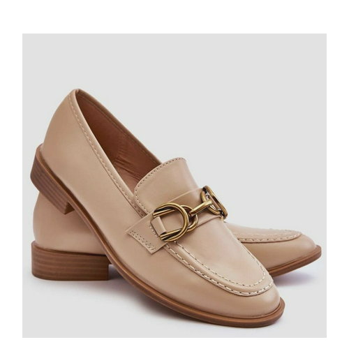 Damskie loafersy Lorien 38 Beżowe (5905677136135). Loafersy damskie