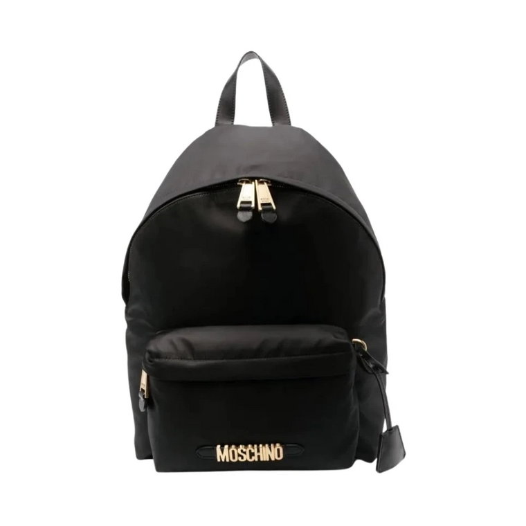 Stylowy czarny plecak dla kobiet Moschino