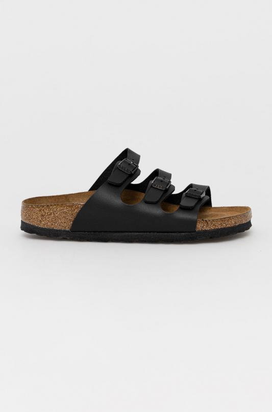 Birkenstock Klapki Florida SFB damskie kolor czarny 53013