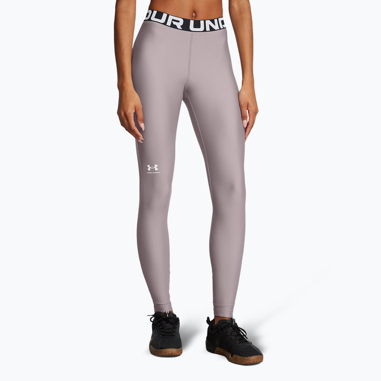 Legginsy treningowe damskie Under Armour HeatGear tetra gray/white