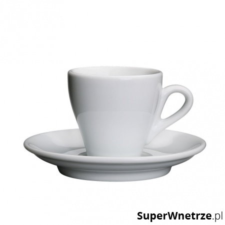 porcelanowa filiżanka do espresso ze spodkiem, 50 ml, biała kod: CI-215083