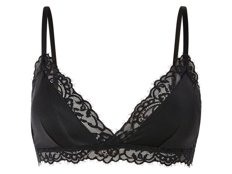 esmara Biustonosz typu bralette z koronką (Czarny, S(36/38))