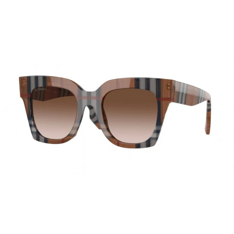 Modne okulary przeciwsłoneczne z plastikową oprawką Burberry