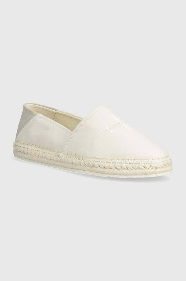 Calvin Klein Jeans espadryle ESPADRILLE ML BTW kolor biały YW0YW01376