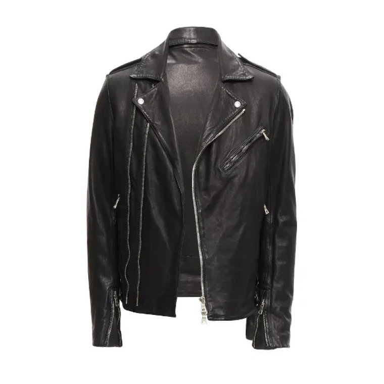 Pre-owned Leather outerwear Balmain Pre-owned