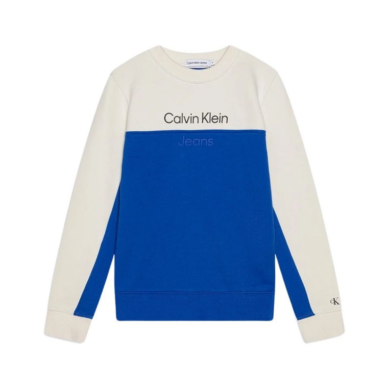 Bluza z logo w blokach kolorów Calvin Klein Jeans