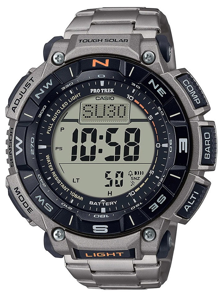 Casio Zegarek kwarcowy "Casio Protrek" w kolorze srebrnym