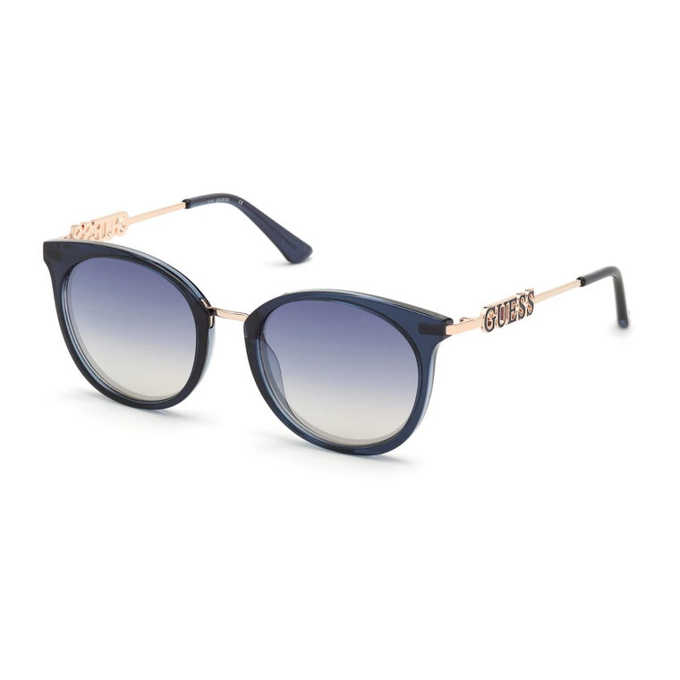 Niebieskie Okulary Przeciwsłoneczne Gu7645-90W Guess