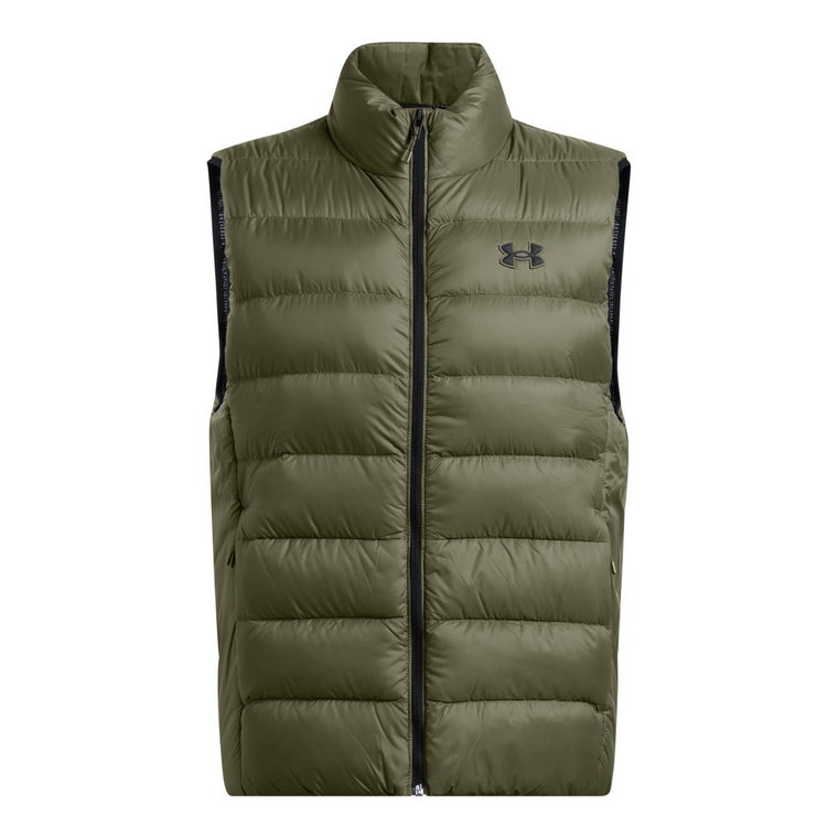 Męski bezrękawnik puchowy pikowany Under Armour Legend Down Vest - oliwkowy/khaki