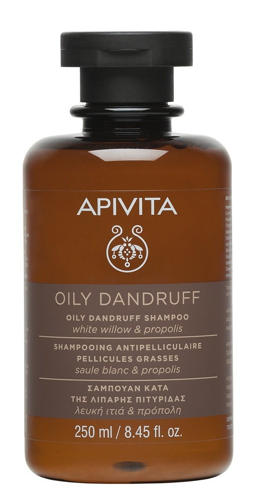 Apivita Dandruff - szampon przeciwłupieżowy na łupież tłusty 250ml
