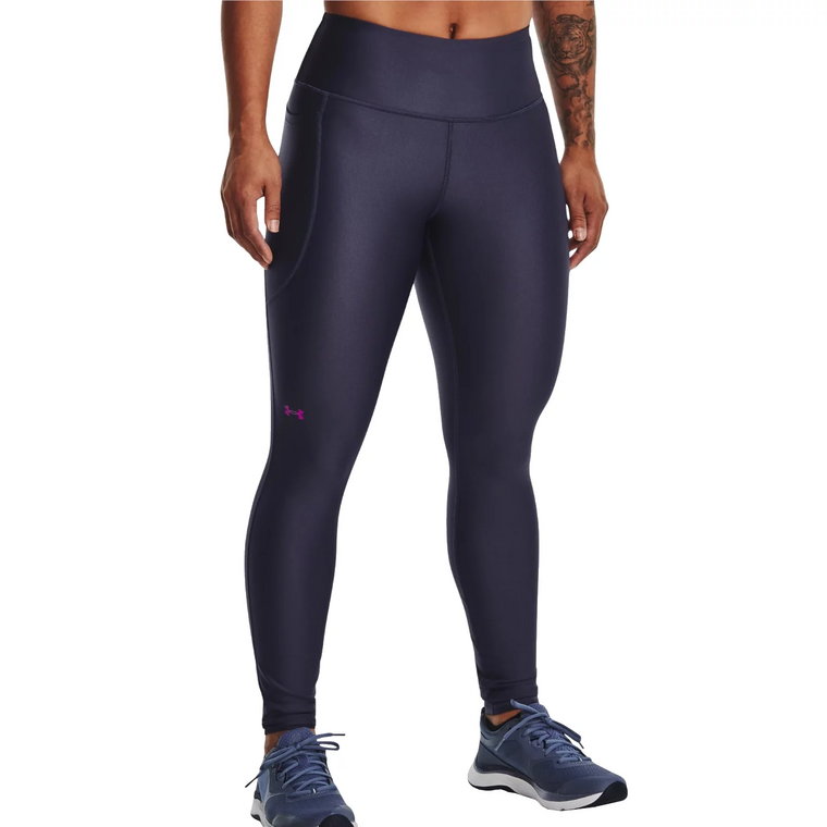 Under Armour HeatGear No-Slip Waistband Leggings 1365336-558, Damskie, Fioletowe, leginsy, poliester, rozmiar: M