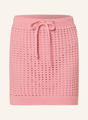 Mrs & Hugs Dzianinowa Spódnica Z Błyszczącą Przędzą pink
