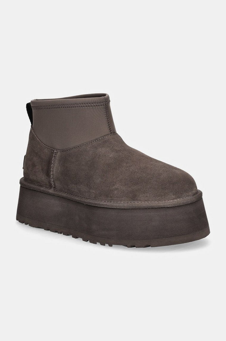 UGG śniegowce Classic Mini Dipper kolor szary 1168170-THND