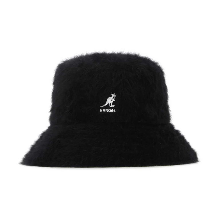 Czarny Angora Blend Furgora Bucket Hat Kangol