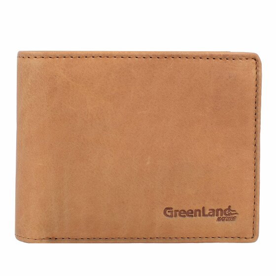 Greenland Nature GreenLand NATURE Portfel Ochrona RFID Skórzany 12 cm cognac2