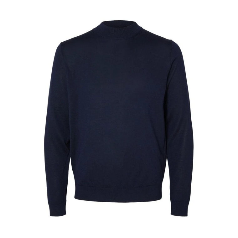 Navy Crewneck Sweater Selected Homme