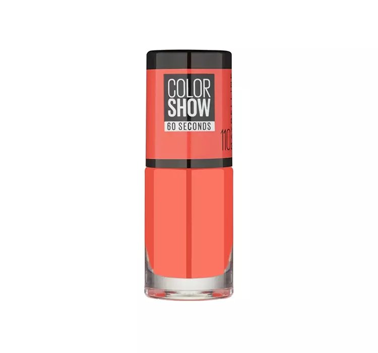 MAYBELLINE COLOR SHOW 60 SECONDS TRADYCYJNY LAKIER DO PAZNOKCI 110 URBAN CORAL 6,7ML